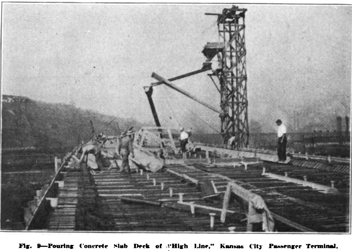 Constructing deck of viaduct
